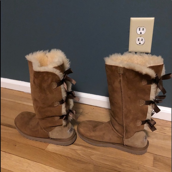 UGG Shoes - Women’s Bailey Bow Tall Chestnut Uggs